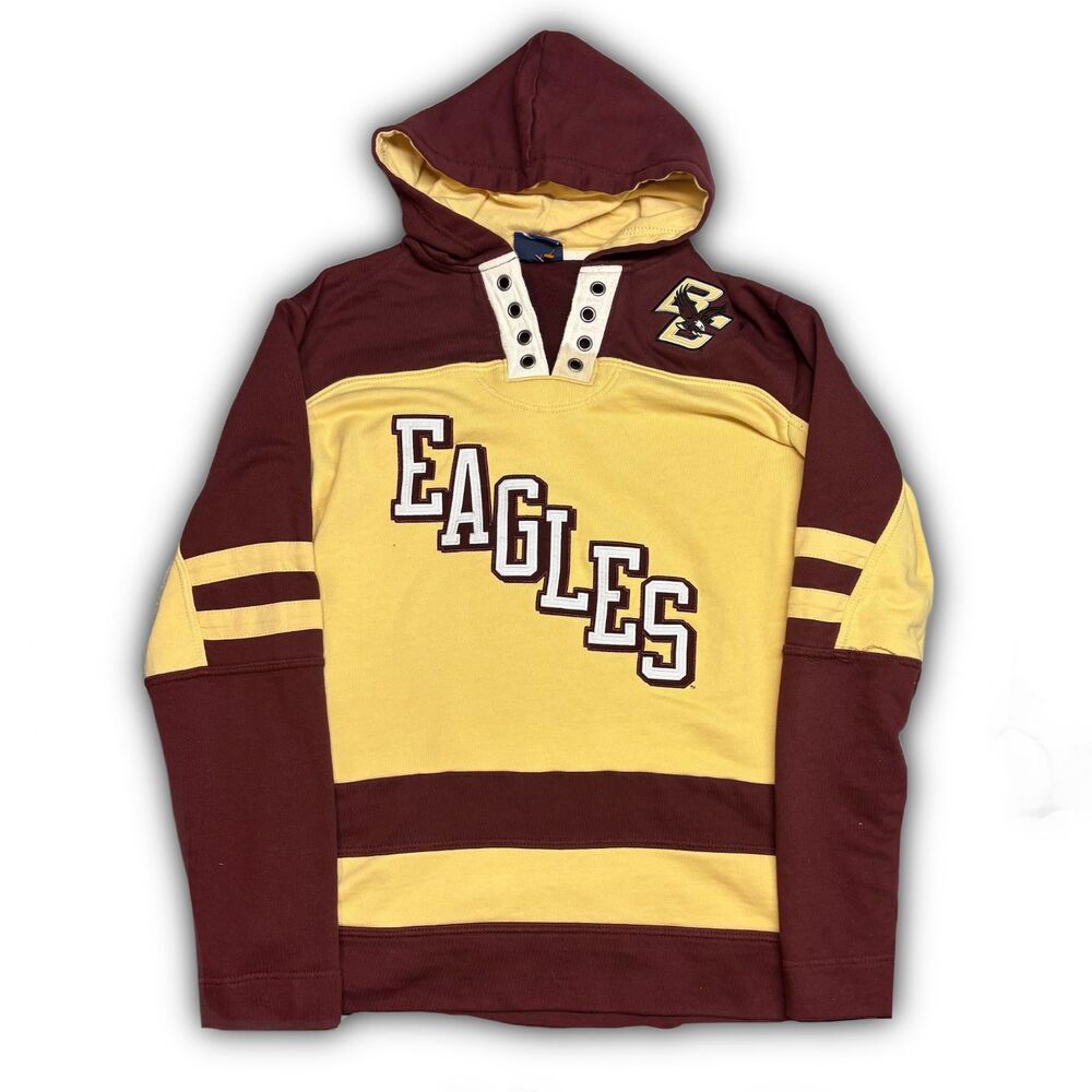 Champion Eagles red yellow hoodie Mens Medium